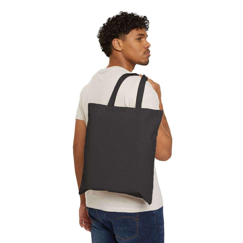 Tote Bag — 'Love Yourself First' Heart Canvas Tote, Self-Care Quote Eco Shopper