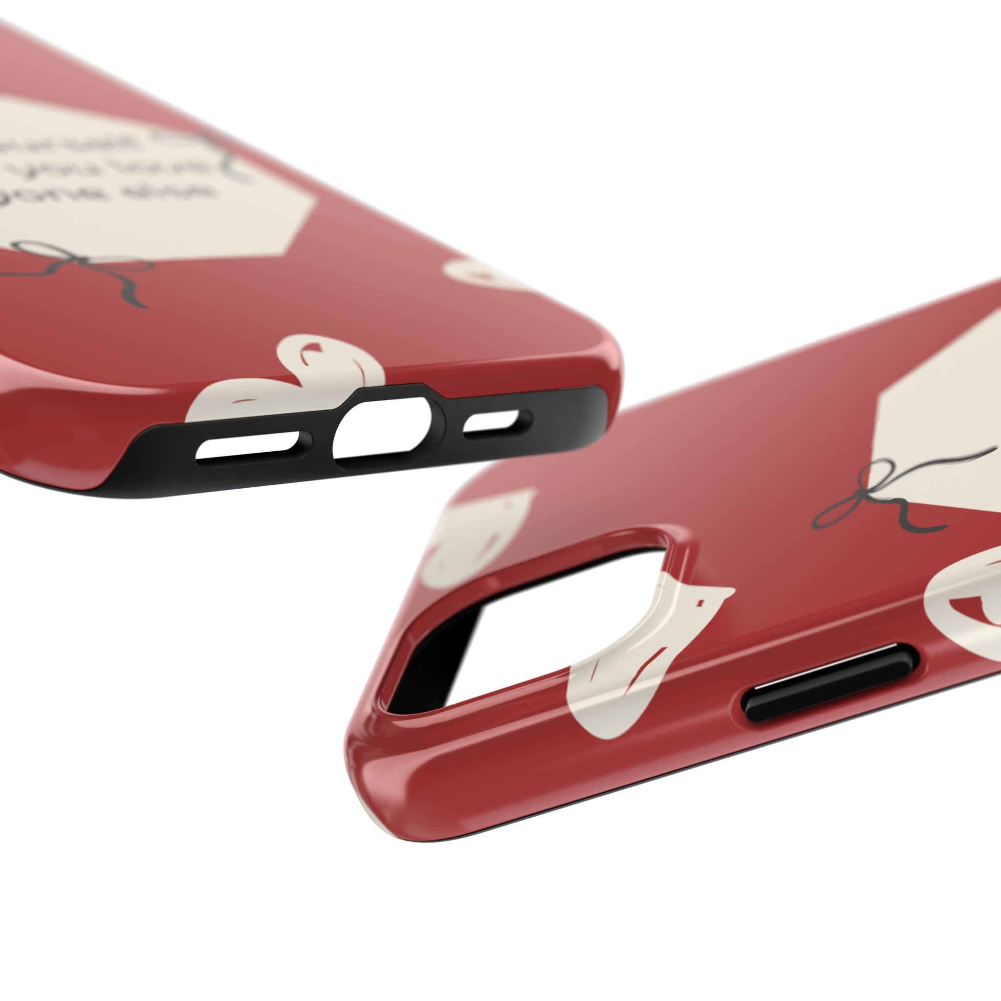 Tough Phone Case — “Love yourself before you love anyone else” Red Self-Love Design