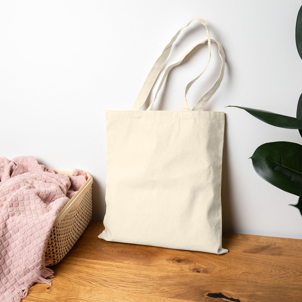 Never Give Up Tote Bag — Cute Motivational Canvas Tote for Women
