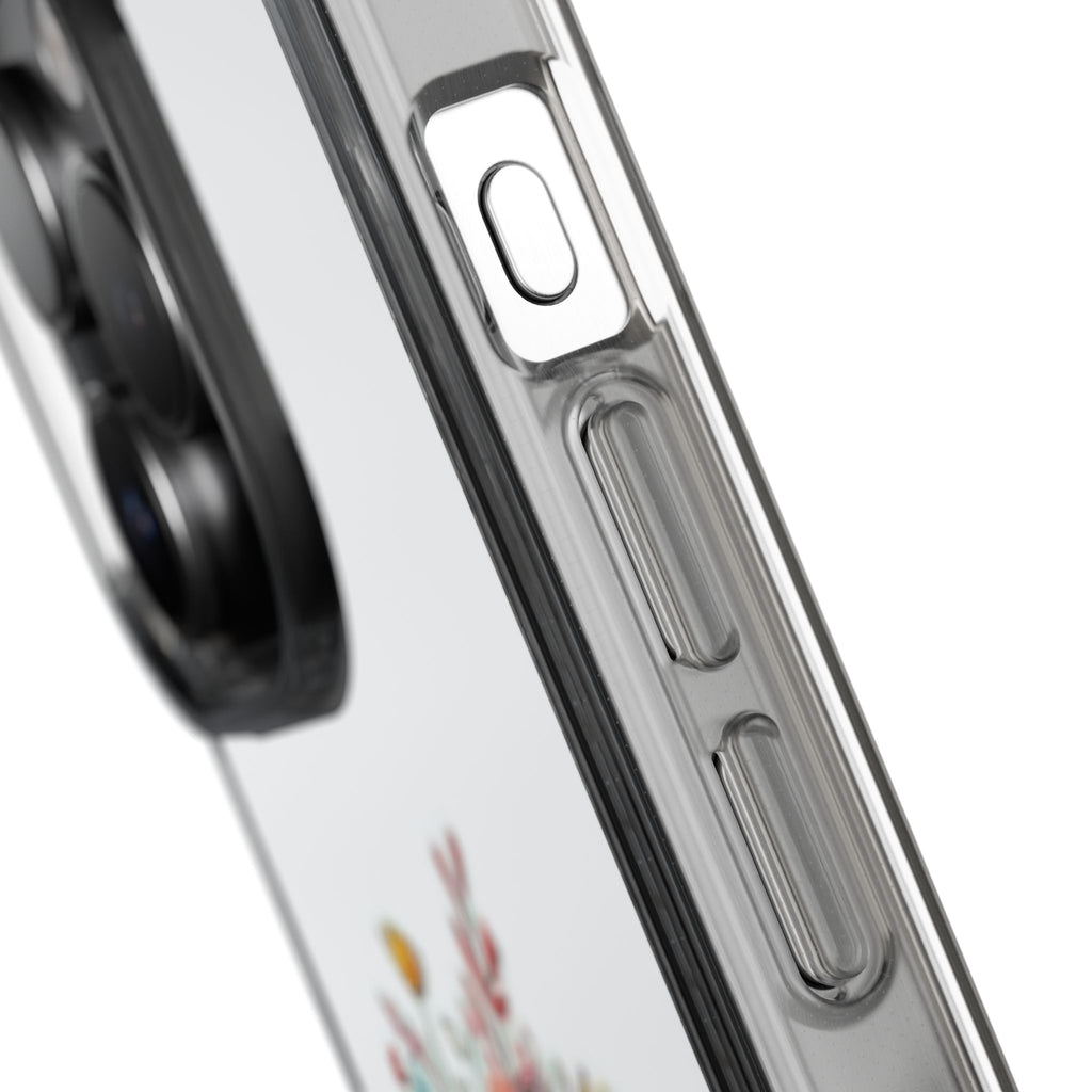 Floral Crown Girl Clear Phone Case