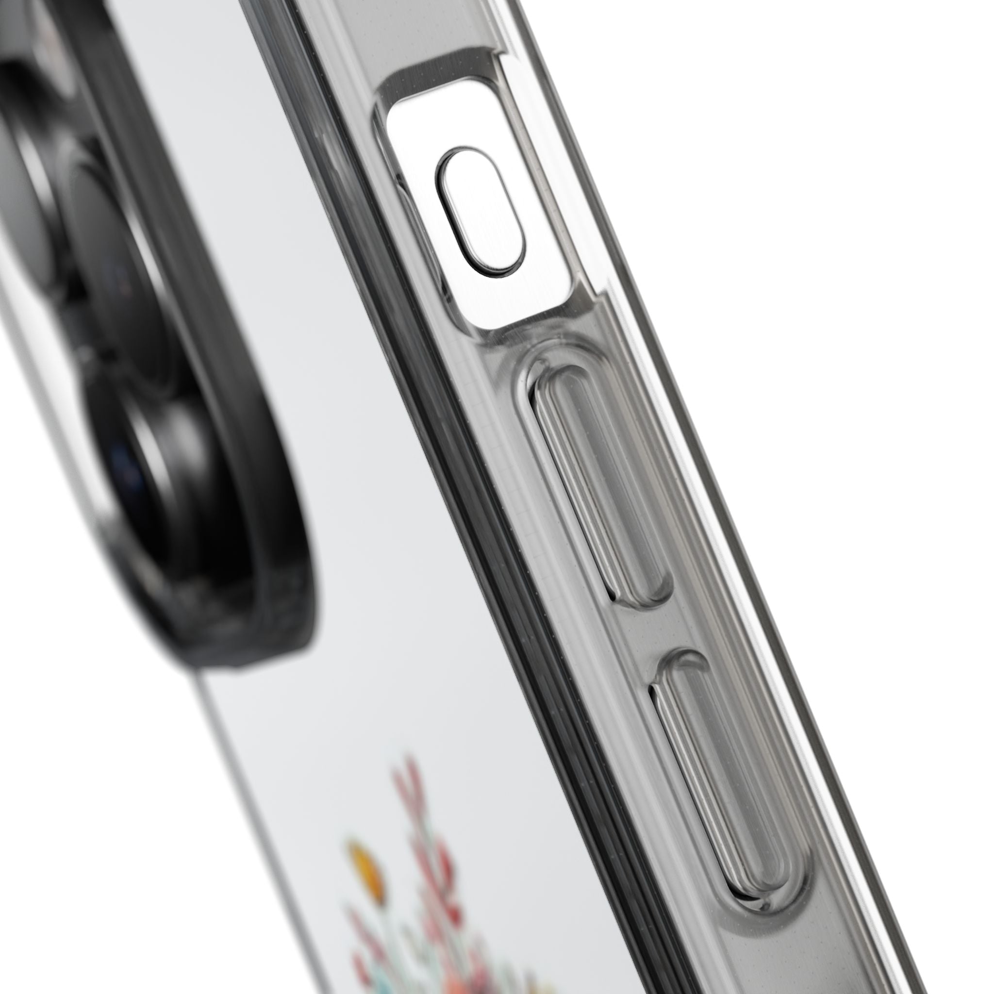 Floral Crown Girl Clear Phone Case