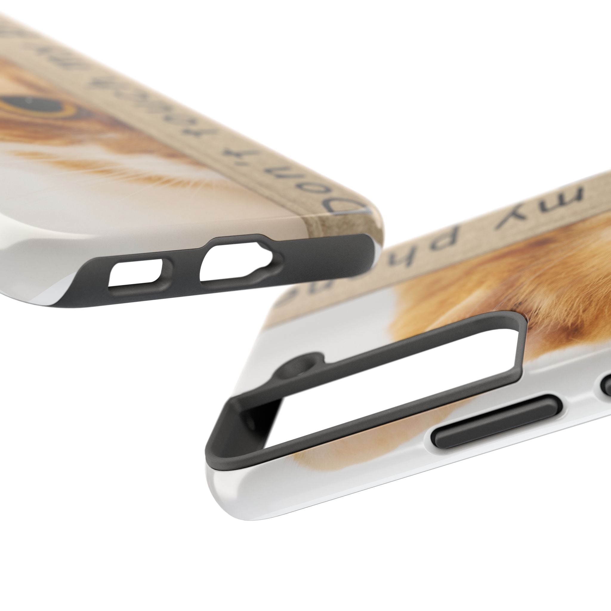 Don't Touch My Phone Cat Tough Phone Case — Cute Protective iPhone Cover