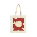 Tote Bag — 'Love Yourself First' Heart Canvas Tote, Self-Care Quote Eco Shopper