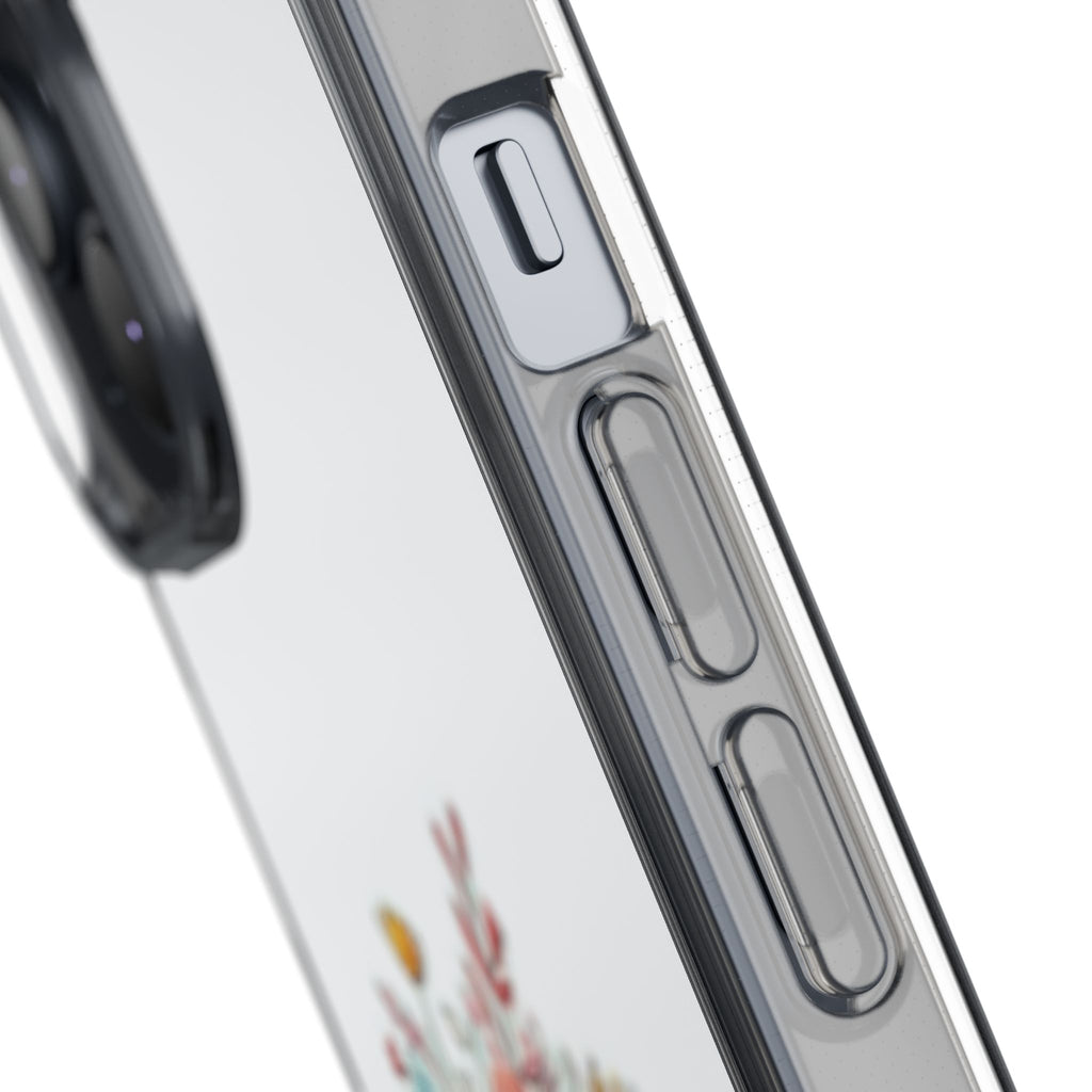 Floral Crown Girl Clear Phone Case