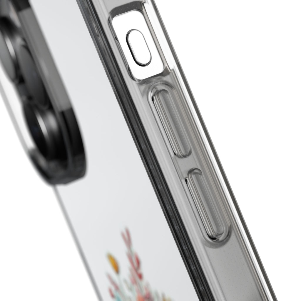 Floral Crown Girl Clear Phone Case