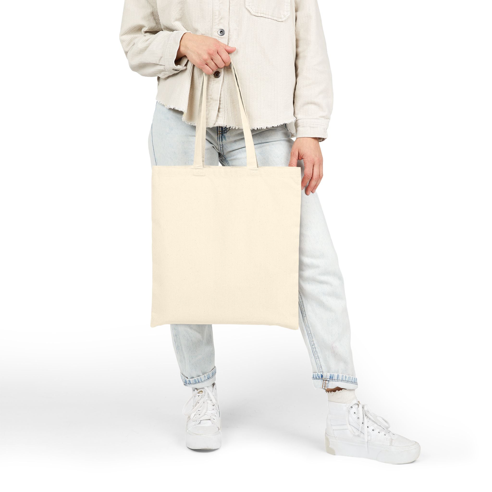 Never Give Up Tote Bag — Cute Motivational Canvas Tote for Women